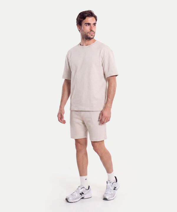 Bermuda Para Hombre Crema