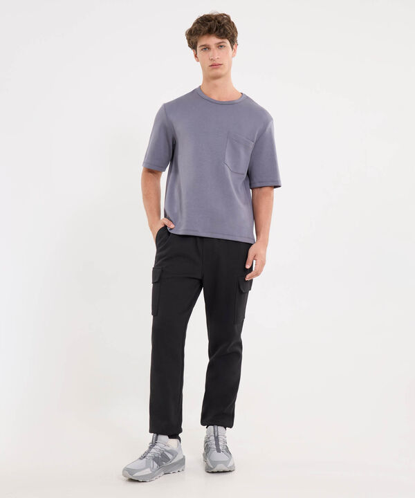 Camiseta Para Hombre Gris image number null