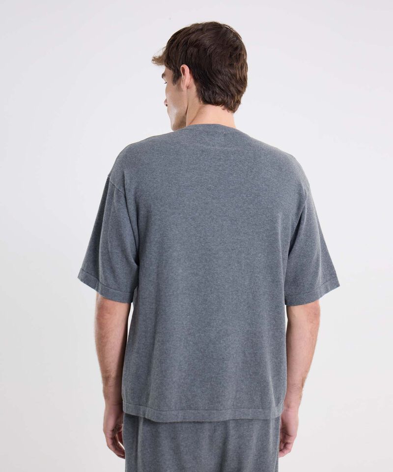 Camiseta Para Hombre Gris