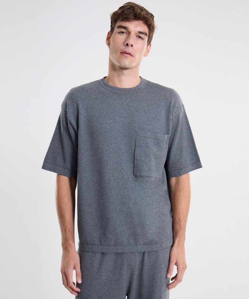 Camiseta Para Hombre Gris