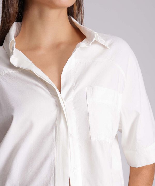 Camisa Para Mujer Crema