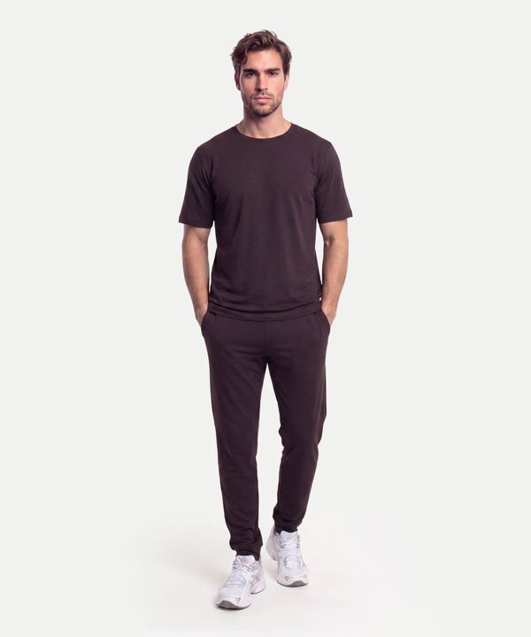 Camiseta Para Hombre CafeOscuro