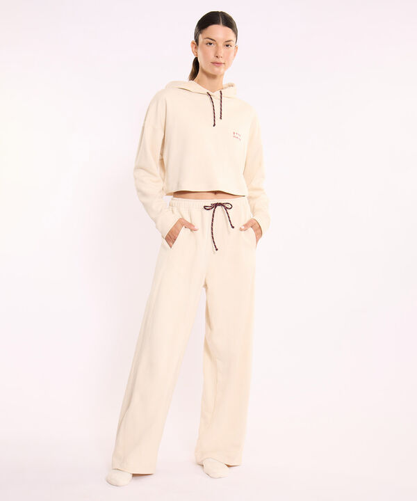 Pantalon Para Mujer Crema image number null