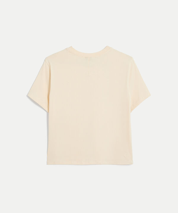 Camiseta Para Mujer Crema image number null