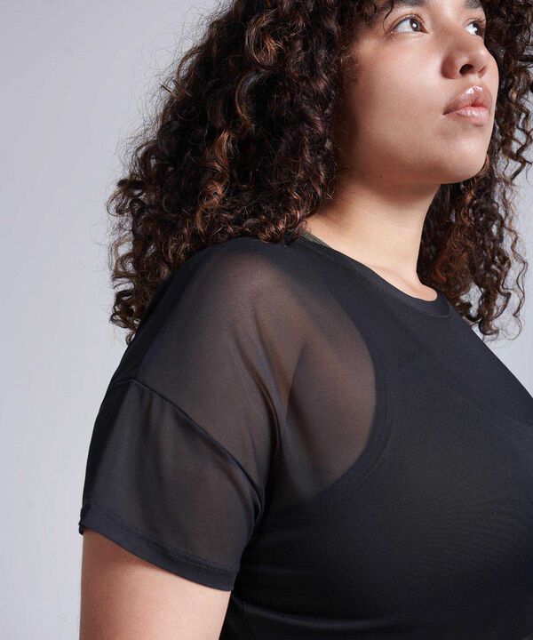 Camiseta Para Mujer Negro