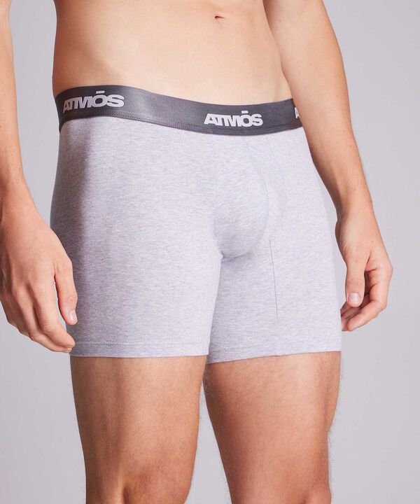 Boxer Para Hombre Gris
