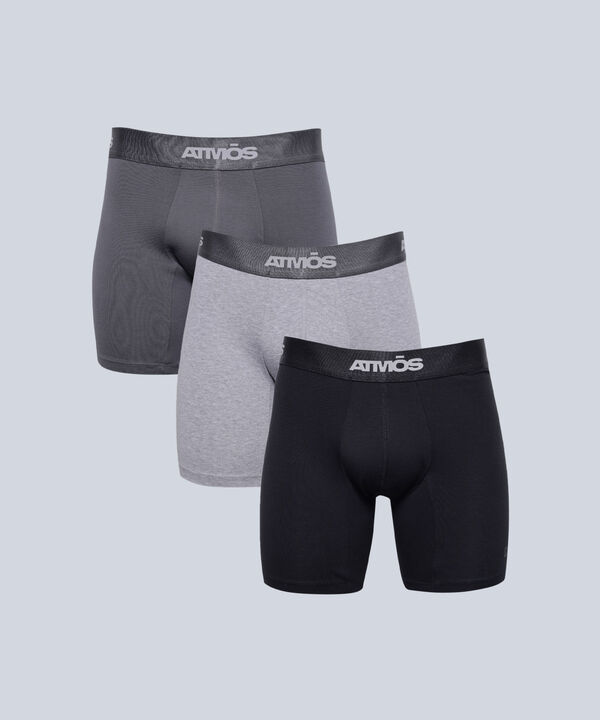 Boxer Para Hombre Gris image number null