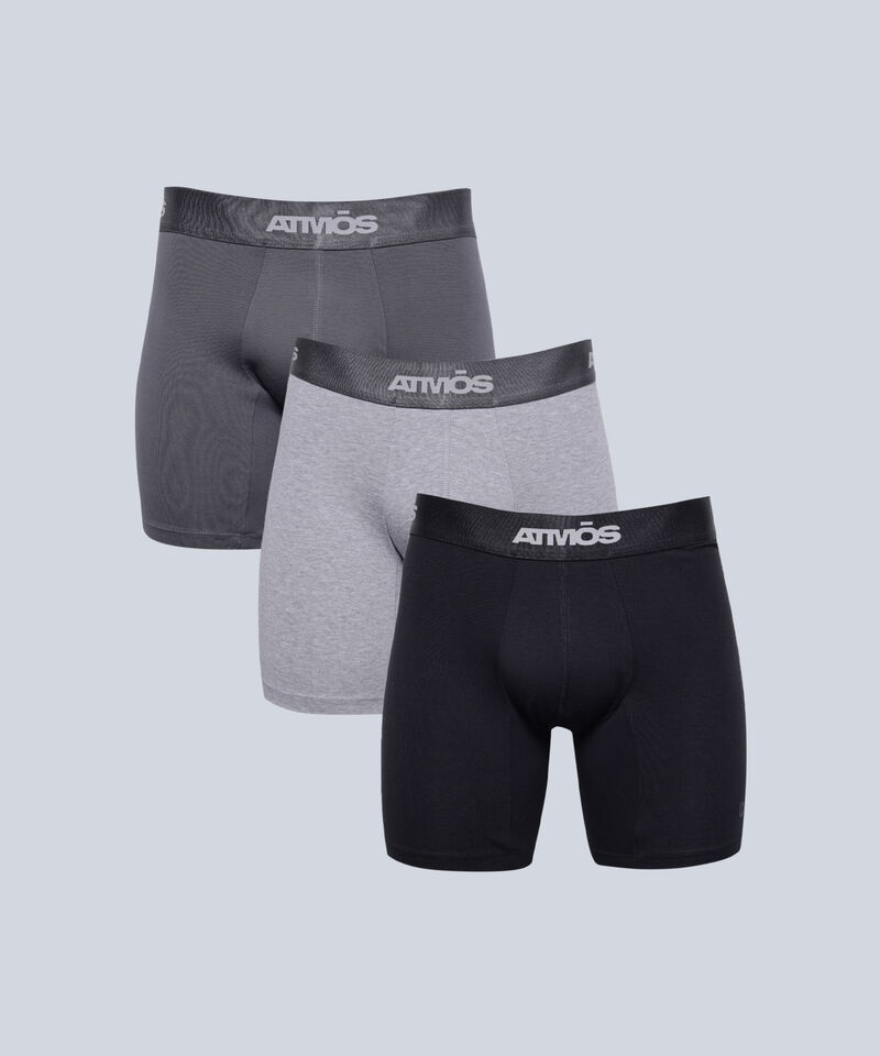 Boxer Para Hombre Gris