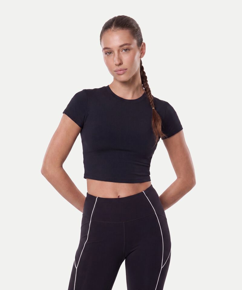 Camiseta Para Mujer Negro