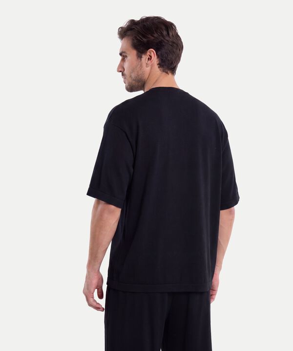 Camiseta Para Hombre Negro