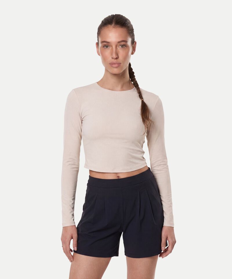 Camiseta Para Mujer Beige