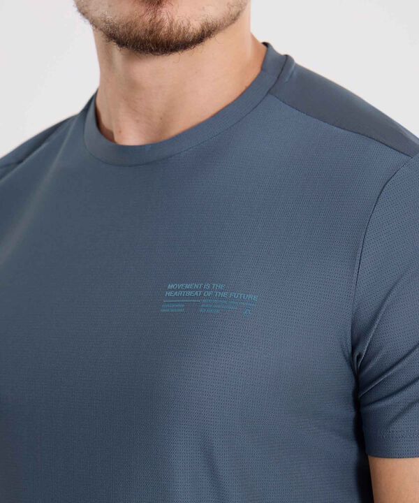 Camiseta Para Hombre GrisOscuro image number null