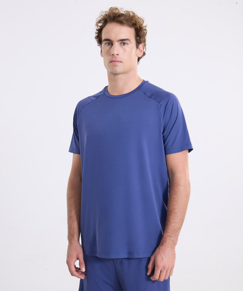 Camiseta Para Hombre AzulOscuro