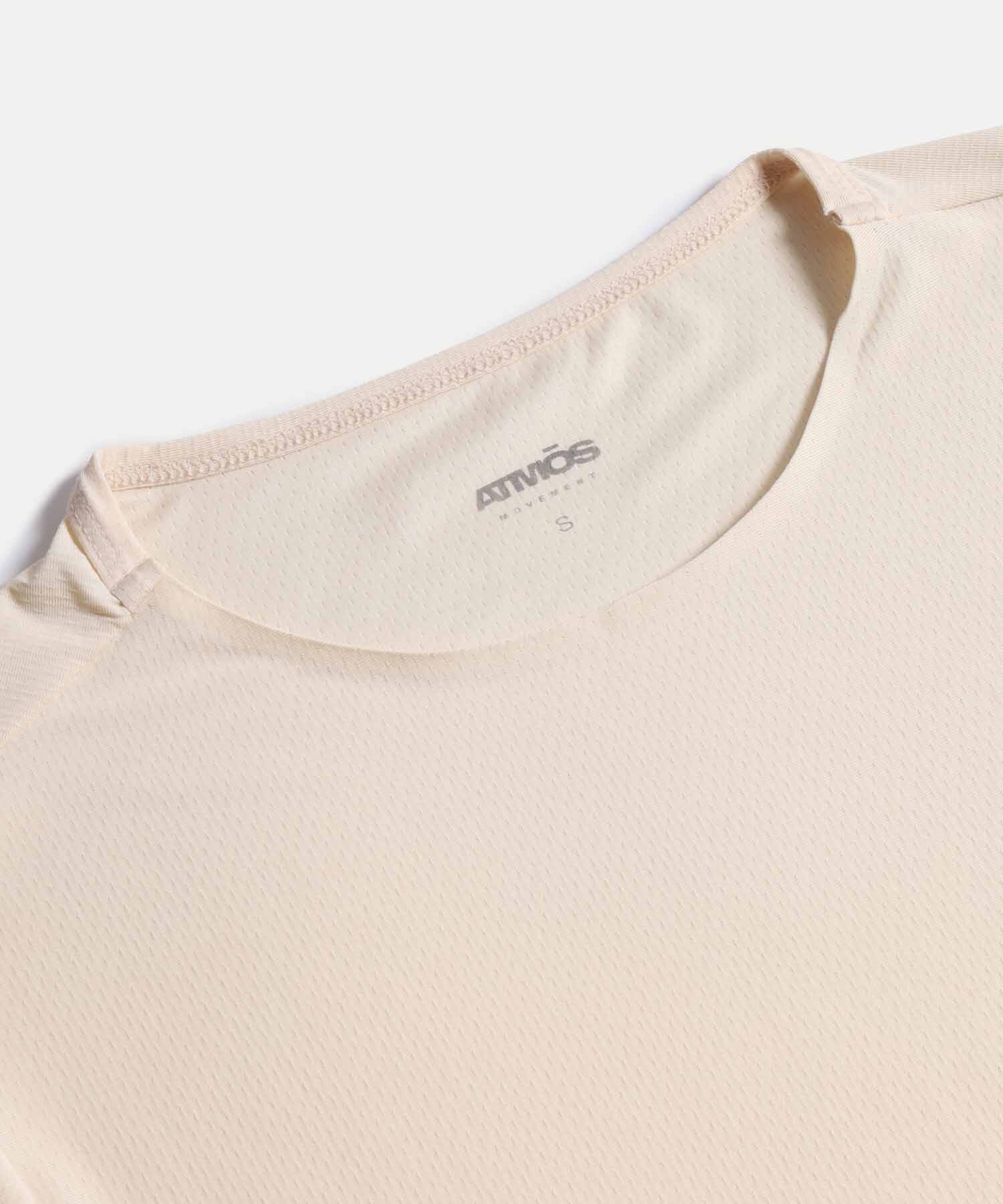 Camiseta Boxy con Bonding, Mocca