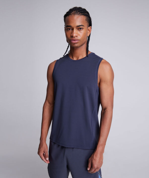 Camiseta Para Hombre AzulOscuro image number null