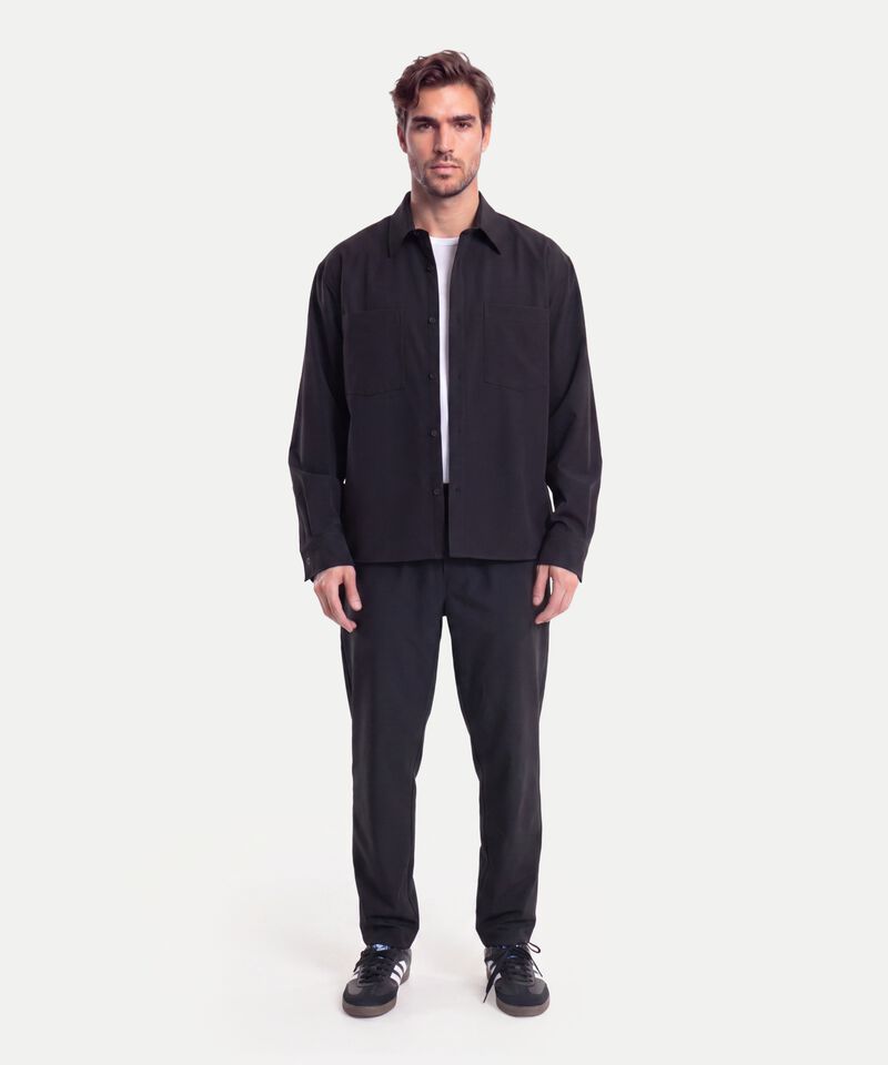 Camisa Para Hombre Negro