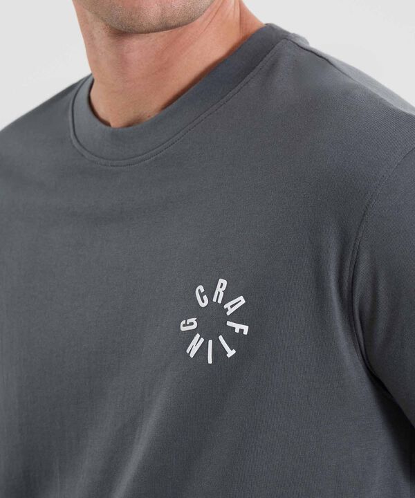 Camiseta Para Hombre GrisOscuro image number null