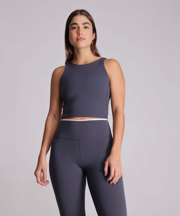 Camiseta Para Mujer GrisOscuro image number null