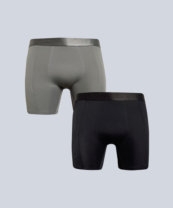 Boxer Para Hombre Negro image number null