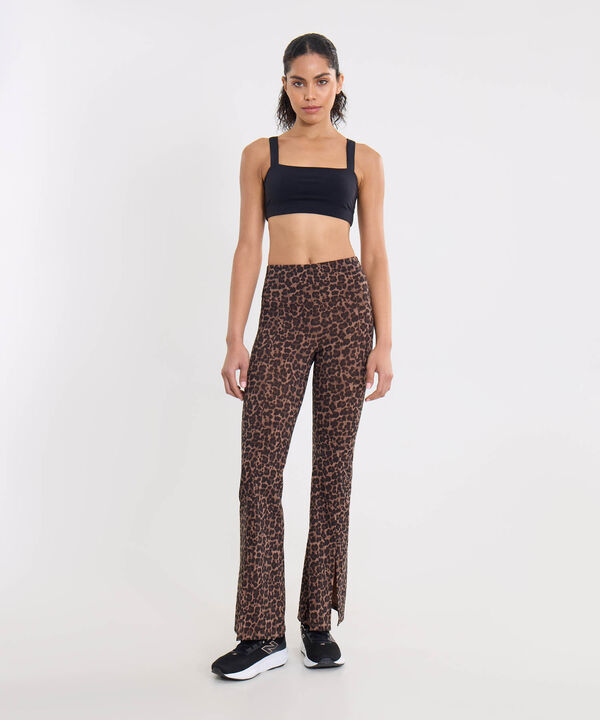 Leggins Para Mujer Cafe image number null