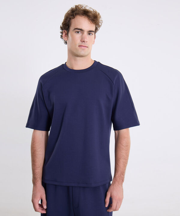 Camiseta Para Hombre AzulOscuro image number null