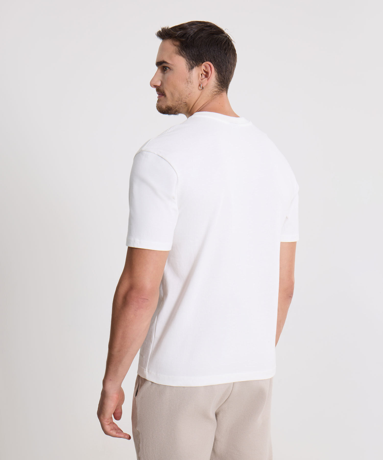 Camiseta Para Hombre Blanco