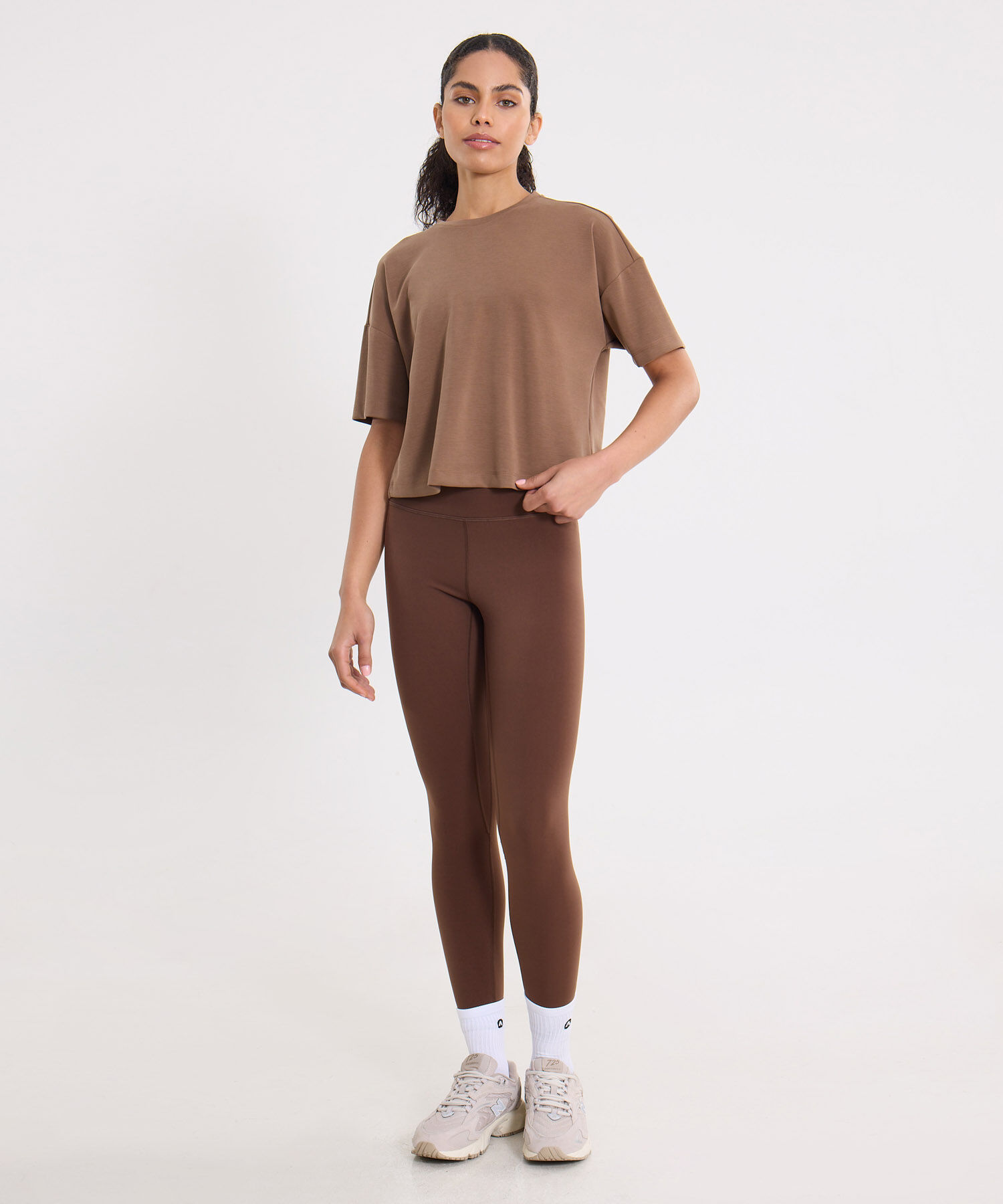 Camiseta Para Mujer CafeOscuro