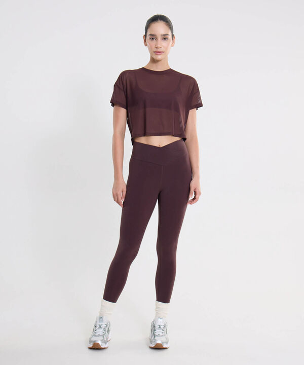 Leggins Para Mujer CafeOscuro image number null