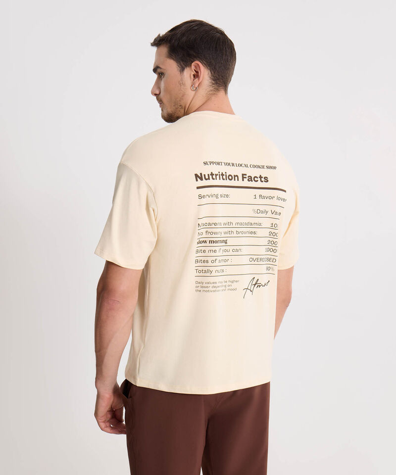 Camiseta Para Hombre Crema