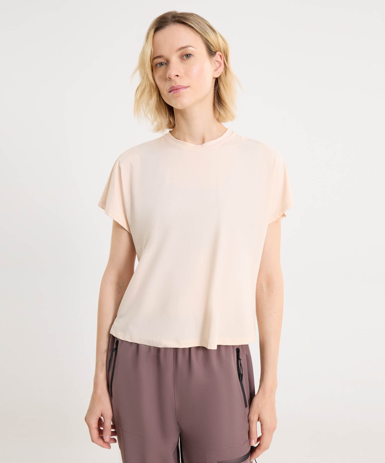 Camiseta Para Mujer Crema
