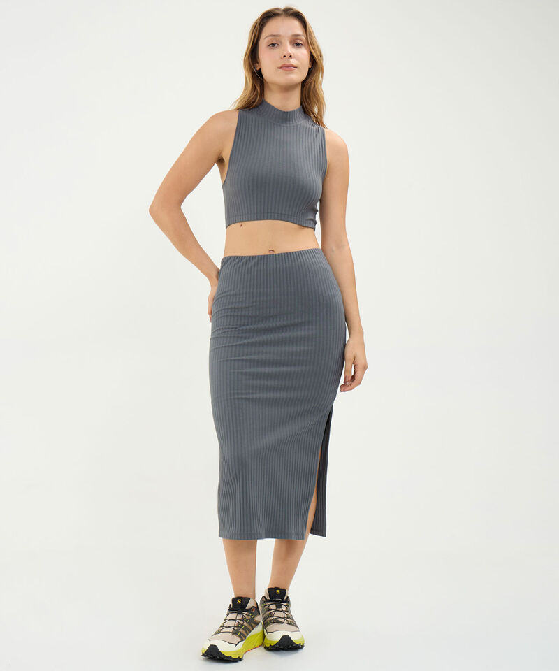 Camiseta Para Mujer Gris