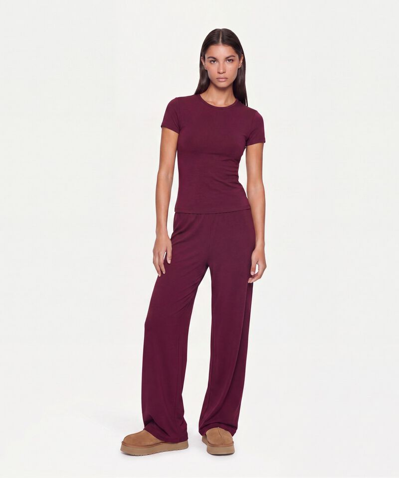 Pantalon Para Mujer Vino