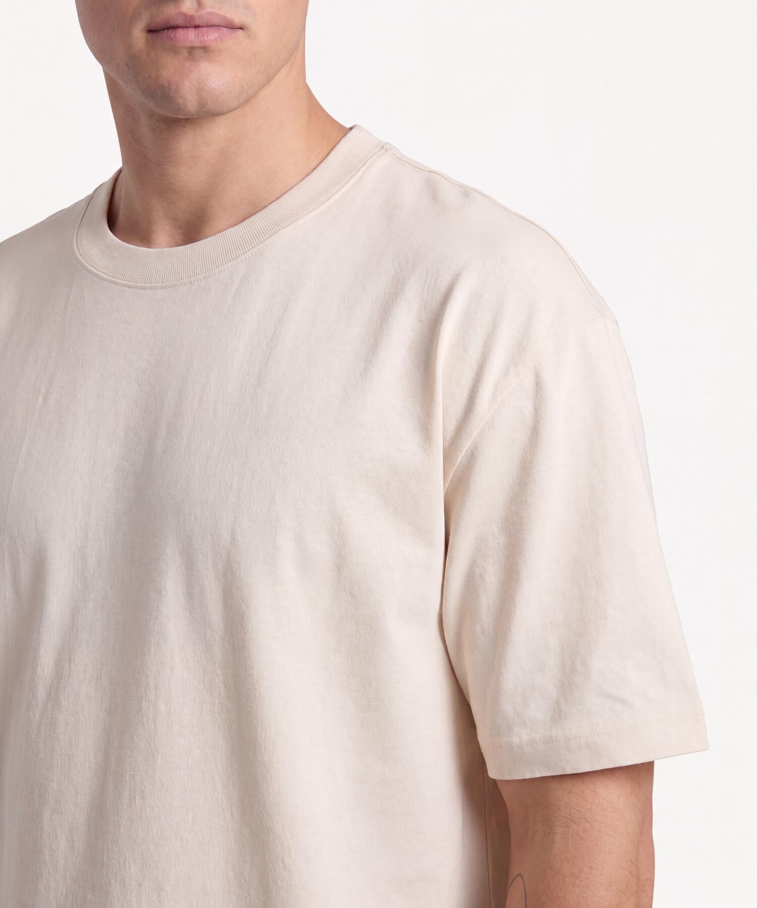 Camiseta Para Hombre Crema