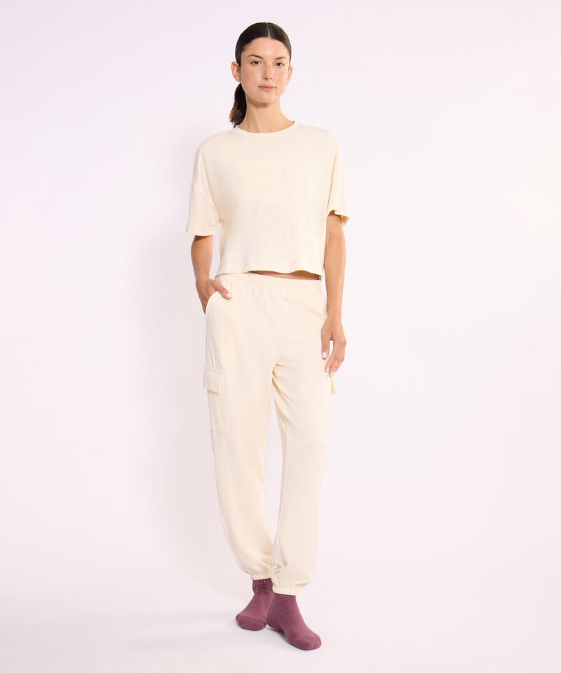 Pantalon Para Mujer Crema