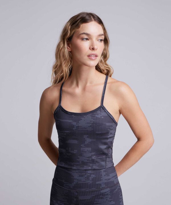 Camiseta Para Mujer GrisOscuro image number null