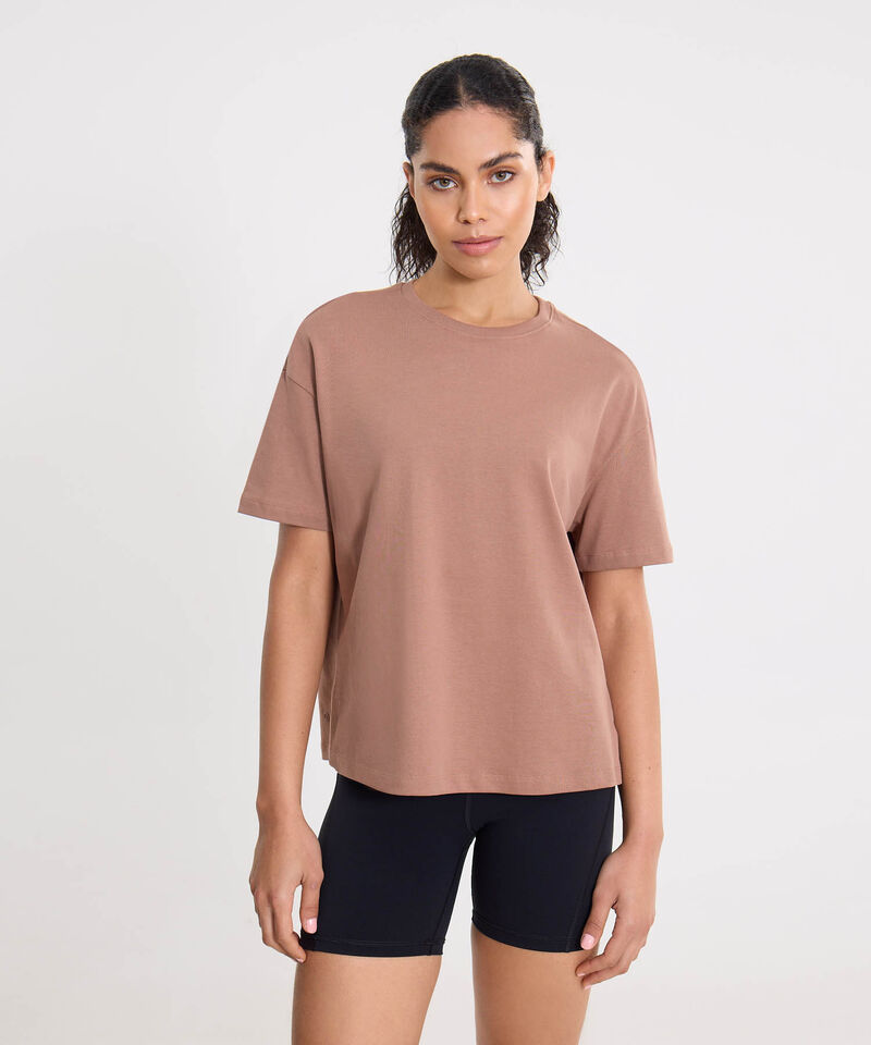 Camiseta Para Mujer Cafe