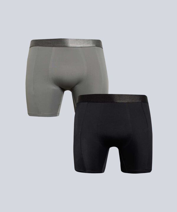 Boxer Para Hombre Negro image number null