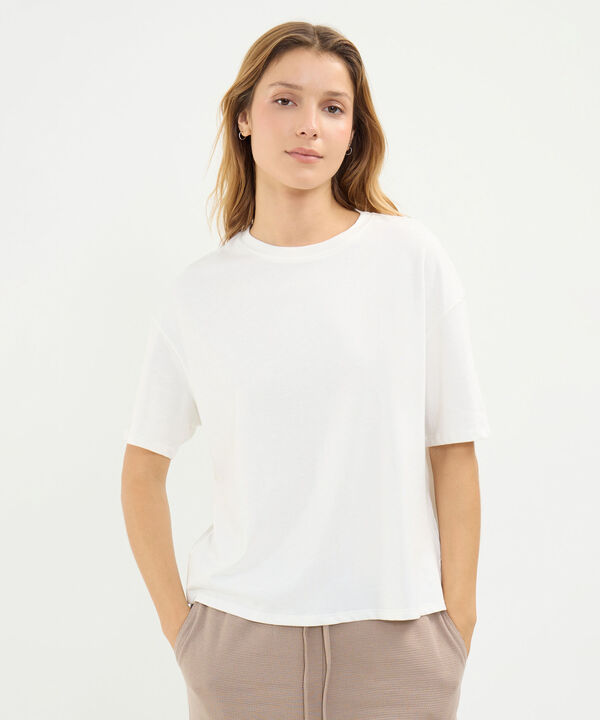 Camiseta Para Mujer Marfil image number null