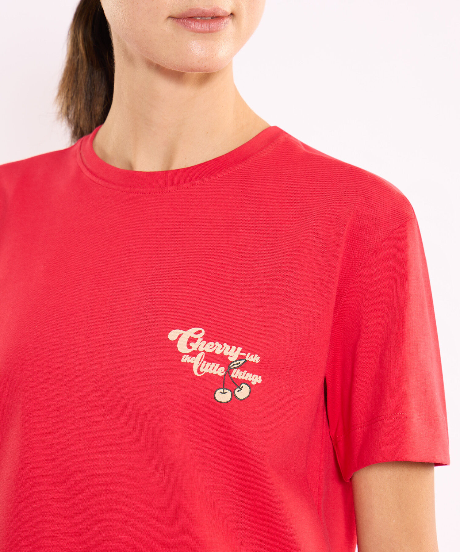Camiseta Para Mujer Rojo