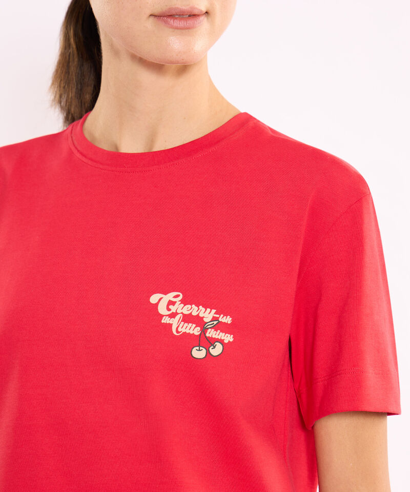 Camiseta Para Mujer Rojo