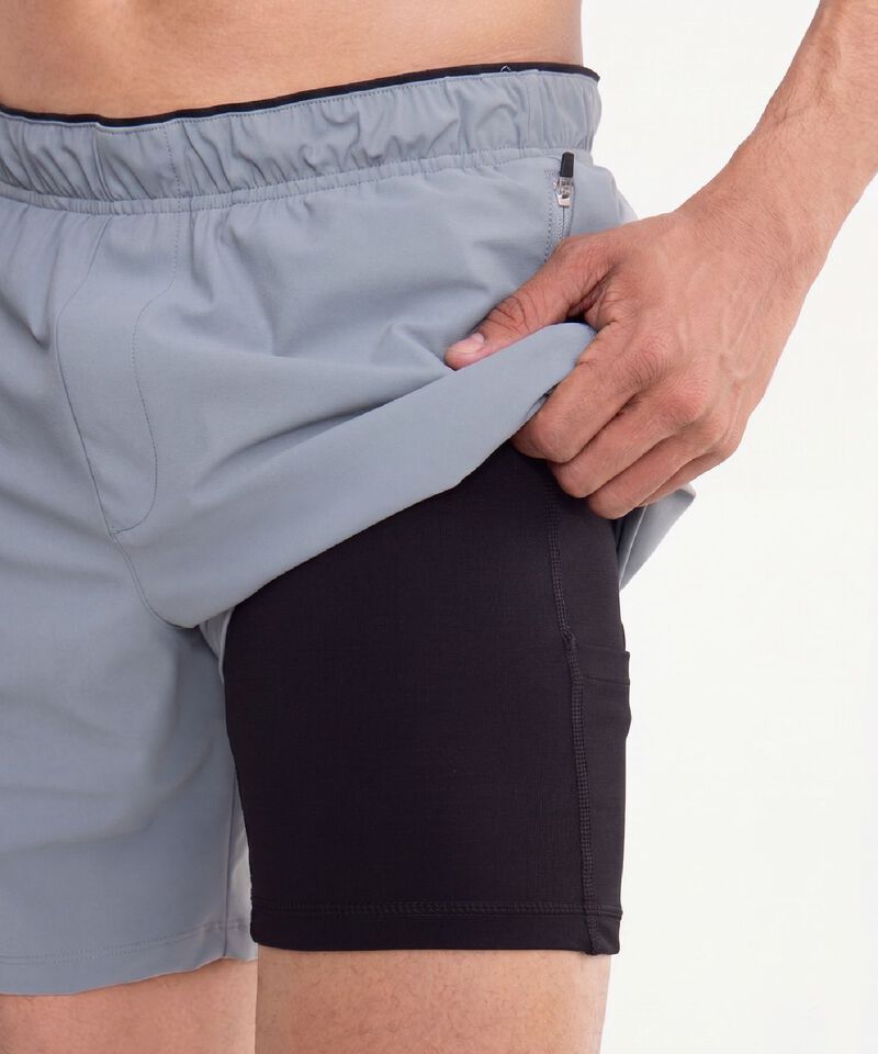 Bermuda Para Hombre Gris
