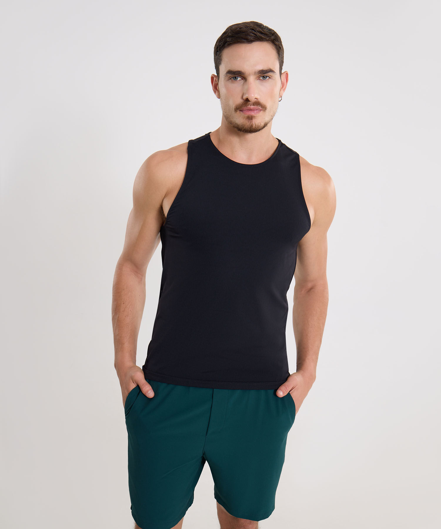 Camiseta Para Hombre Negro