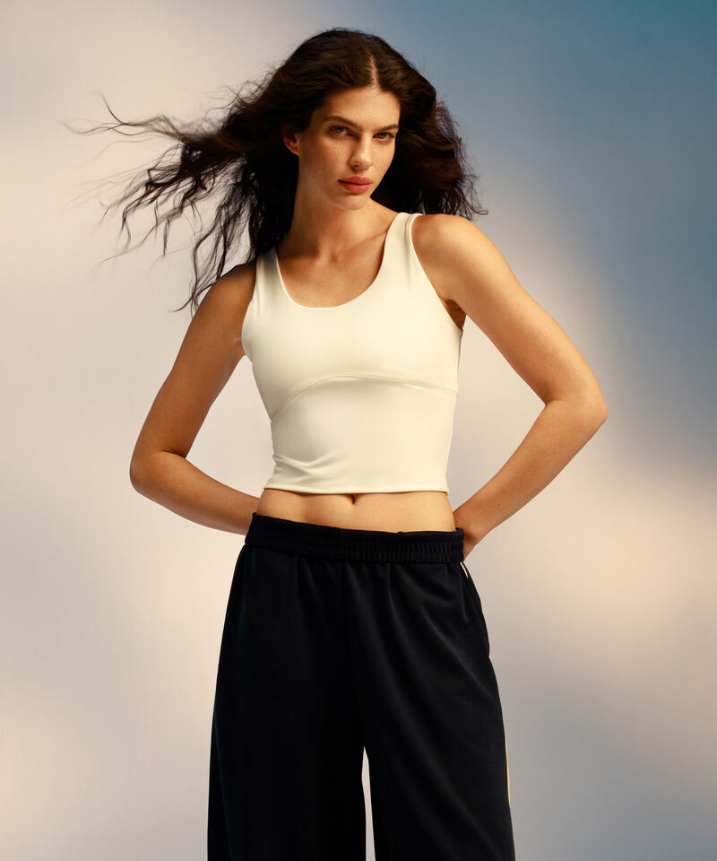 Camiseta Tank Top Aerius Skin, Blanco