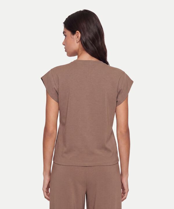 Camiseta Para Mujer Cafe