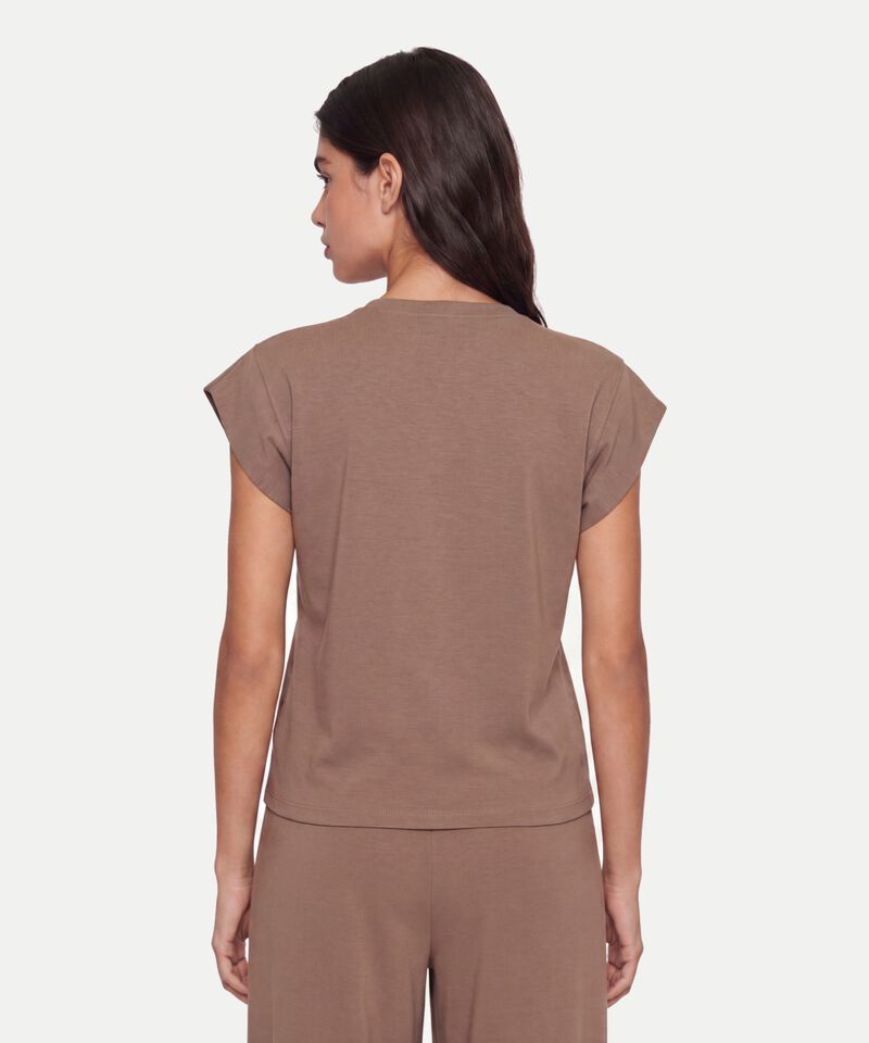 Camiseta Para Mujer Cafe
