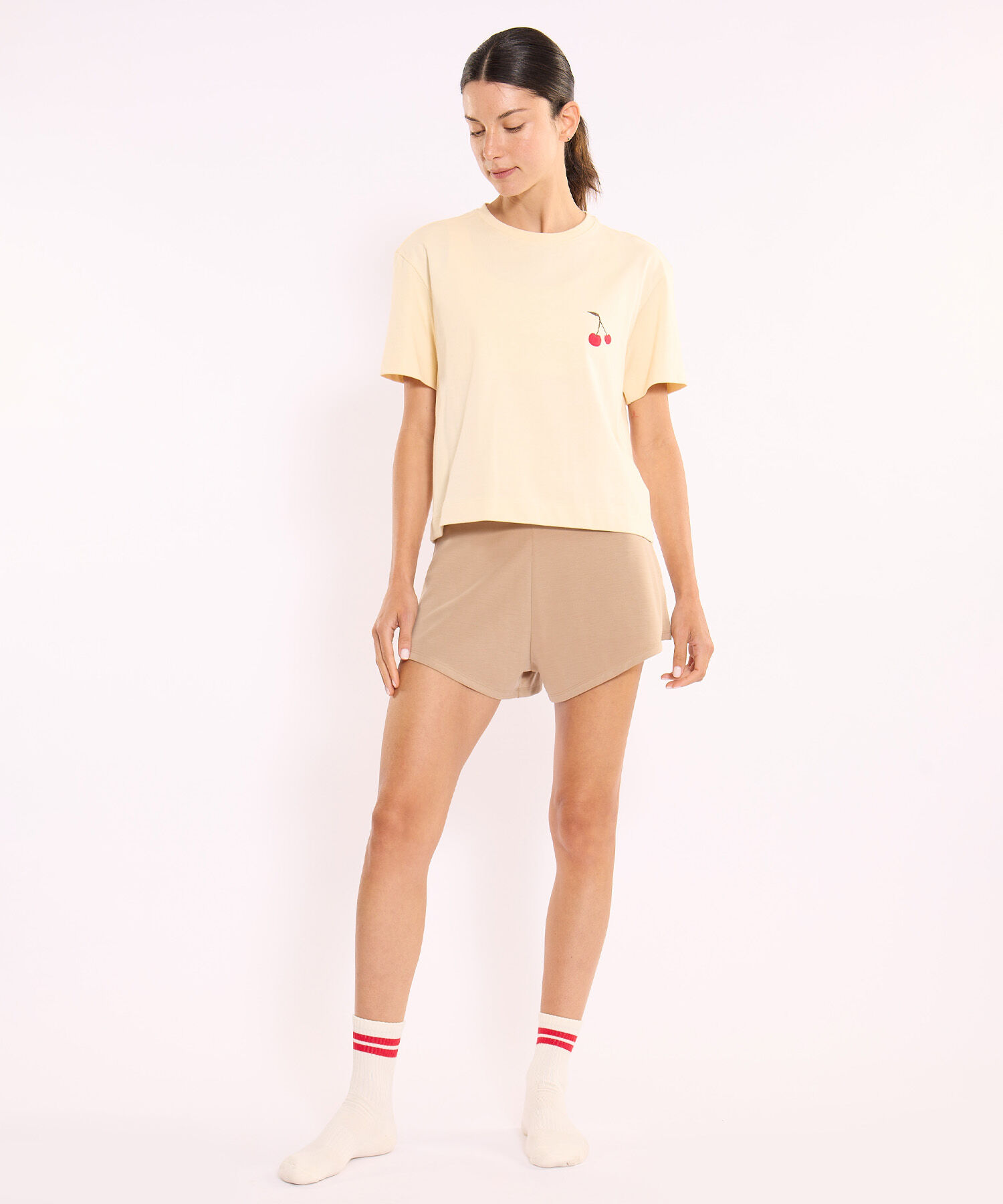 Short Amplio Plush, Mocca