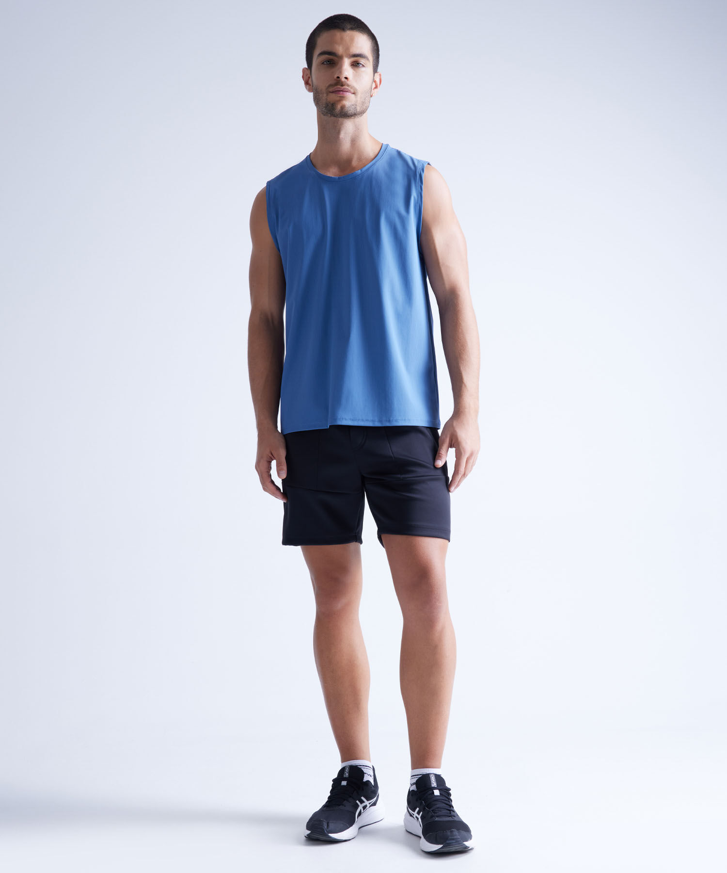 Camiseta Para Hombre AzulMedio