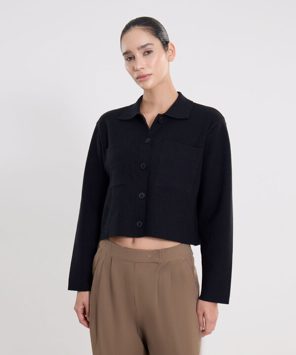 Saco Para Mujer Negro image number null