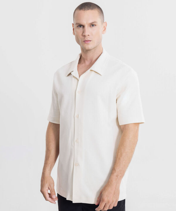 Camisa Para Hombre Beige image number null