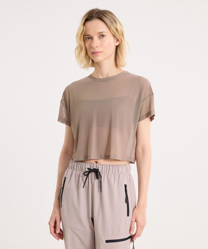 Camiseta Para Mujer Cafe